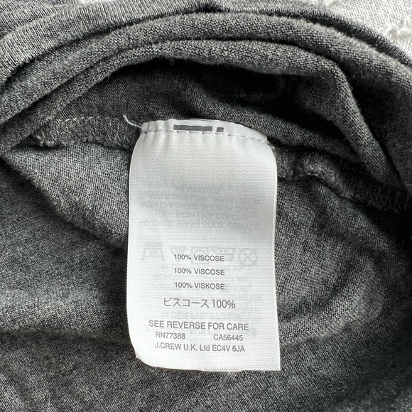 J Crew Scoop neck Drapey Tank Top Great Basic Staple Gray Large - Picture 4 of 6